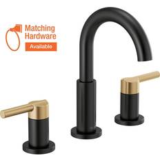 Black Basin Faucets Delta 35749Lf Nicoli 1.2 Matt Black