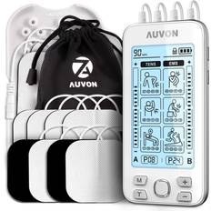 AUVON 3-in-1 TENS Unit Muscle Stimulator, Dual Channel Electronic Pulse  Massager, TENS EMS Machine, 24 Modes Muscle Massager for Pain Relief  Therapy