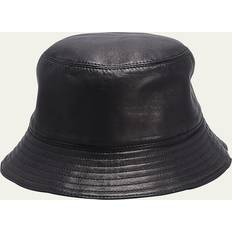 Loewe Leather bucket hat black