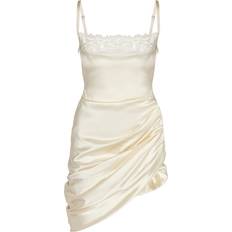 Midi Dresses - White Jacquemus Off-White Le Chouchou 'La Saudade Brodée' Minidress FR