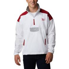 Velvet Jackets Columbia Men's Riptide Anorak Jacket, OK White/Red Grey