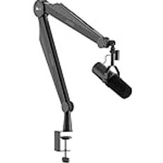 Microphones IXTECH Microphone Boom Arm Mic Arm for Blue Yeti Shure Sm7b Hyperx QuadCast Rode At2020 and Fifine Mic Stand for Gaming Podcasting and Streaming CAPTAIN Model