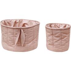 Storage Baskets Lorena Canals Bambie Quilted Baskets Vintage Nude Vintage