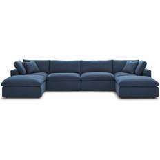 Furniture modway Commix Azure Sofa 158" 6 6 Seater