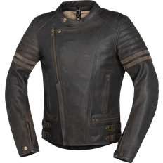 iXS Andy Motorcycle Leather Jacket, brown, 56, brown