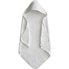 Mushie Babyhandtücher Mushie Baby Hooded Towel Organic Cotton Pearl