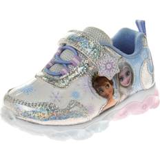 Disney Frozen Toddler Girls Glittery Light Up Sneakers Blue