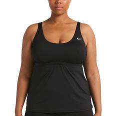 XL Tankinis Nike Plus Essential Scoop Neck Tankini Black 3X