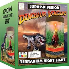 Hapinest Dinosaur Terrarium Kit with Light-up Volcano Garden