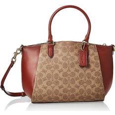 Coach Elise Satchel - Tan/Rust