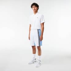 Lacoste White Shorts Lacoste Men's Regular-Fit Colorblocked Logo Shorts Blanc/panorama-marine Blanc/panorama-marine