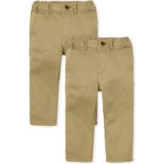 The Children's Place boys And Toddler Stretch Skinny Chino Pants, Flax, 2T