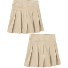 The Children's Place Kid's Uniform Stretch Pleated Skort 2-pack - Sandy (3011218_142)