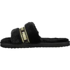 Puma Slippers & Sandals Puma Womens Fluff Slides Sandals Casual Black