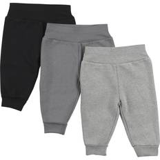 Hanes Unisex Baby, Ultimate Fleece Sweatpants for Boys & Girls, 3-Pack, Grey/Black, 0-6M