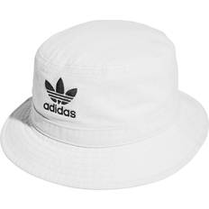 Adidas Men Hats Adidas Originals Washed Bucket Hat, White, One