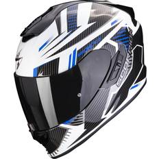 Scorpion Full Face Helmets Motorcycle Helmets Scorpion EXO-1400 Evo Air Shell White/Blue Adult