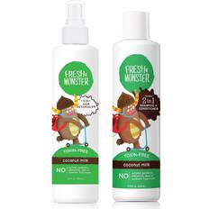 Fresh Monster Kids Hair Detangler Spray & 2-in-1 Shampoo Conditioner