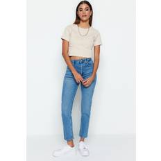 Trendyol Collection Collection Jeans Blau Slim für Damen