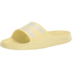 Lacoste Women Slippers & Sandals Lacoste Women's Croco Slide Sandal 2.0, LT YLW/WHT