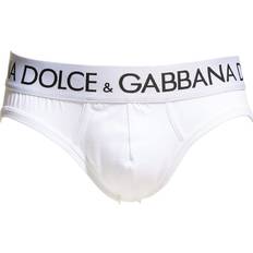 Dolce & Gabbana Men Men's Underwear Dolce & Gabbana Men's Midi Logo Briefs OPTIC WHITE