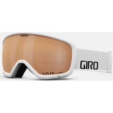 Giro Ski Equipment Giro Ringo Ski Goggles Snowboard Goggles for Men, Women & Youth White Wordmark Strap with Vivid Copper Lens