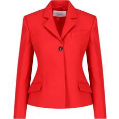 Ferragamo Red Tops Ferragamo Red Single-Breasted Blazer IT