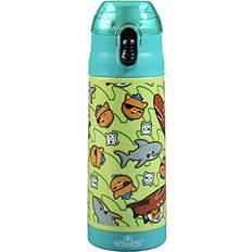 Stainless Steel Water Bottle Octonauts Stainless Steel 13 oz Teal Insulated Lunch Water Bottle for Boys or Girls Easy to Use for Kids Reusable Spill Proof BPA-Free, From Hit Show Above and Beyond