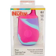 Nuby Cups Nuby Pink/Purple Silicone Training Sippy Cup PINK/PURPLE One Size