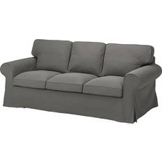 Ikea Ektorp Hakebo Dark Grey Sofa 218cm 3-Sitzer
