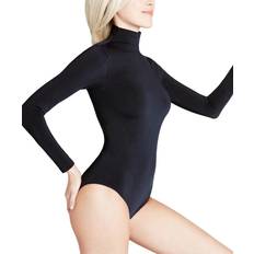 Damen Bodys Falke Damen Body RICH COTTON Langarm schwarz