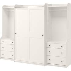 Schiebetüren Wandschränke Ikea Aauga White Wandschrank 258x199cm