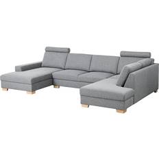 Ikea Sorvallen Grey/Black Sofa 365cm 4-Sitzer