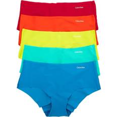 Calvin Klein Yellow Panties Calvin Klein Calvin Klein Invisibles 5-Pack Hipster Cherry Tomato/Persian Red/Lemon Lime/Aqua Green/Blue Ambience Women's 12-14