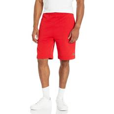 Lacoste Red Shorts Lacoste Men's Organic Brushed Cotton Fleece Shorts, Rouge