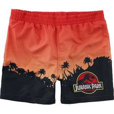 Jurassic Park Kid's Logo & Skyline Swim Shorts - Multicolour