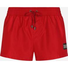 Dolce & Gabbana Red Swimwear Dolce & Gabbana Boxer Corto Man Beachwear Burgundy Fabric