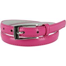 Pink - Women Belts CTM Skinny Leather Dress Belt Women