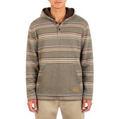 Cotton Capes & Ponchos Hurley Men's Modern Surf Poncho Sherpa Hoodie in Olive, Olive