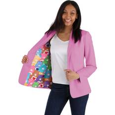 Care Bears Women's Suit Blazer Blue/Pink/Yellow