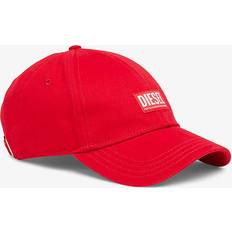 Diesel Cotton Headgear Diesel Mens Corry-Jacq Logo-embellished Cotton Baseball cap