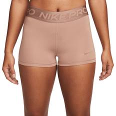 Nike Pro Women's Mid-Rise 3" Shorts - Desert Dust