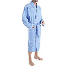 Polo Ralph Lauren White Robes Polo Ralph Lauren Men's All Over Cotton Robe L009 Beach Blue/White