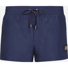 Dolce & Gabbana Men Swimwear Dolce & Gabbana Boxer Corto Man Beachwear Blue Fabric