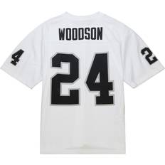 Basketball - NFL Game Jerseys Mitchell & Ness Men's Oakland Raiders Charles Woodson #24 1998 White Throwback Jersey, Holiday Gift