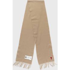 Ami Paris Men Scarfs Ami Paris De Coeur Scarf Neutrals Unisex