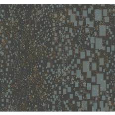 York Wallcoverings Gilded Confetti Wallpaper Non-Woven in Gray/Black, Size 27.0 W in Wayfair Gray/Black