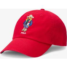 Polo Ralph Lauren Red Caps Polo Ralph Lauren Mens Twill Bear Baseball Cap red