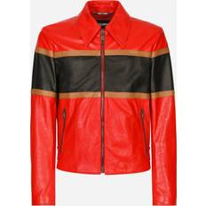 Dolce & Gabbana Leather jacket with inserts combined_colour