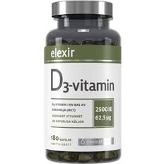 Elexir Pharma D3-Vitamin 2500 IE 180 st